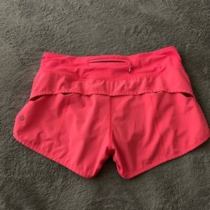 women hot pink lululemon athletic shorts